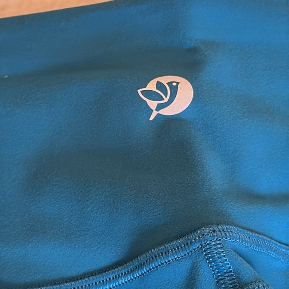 Amazon iuga high waist yoga pants peacock blue women’s size medium NWT - Picture 8 of 11